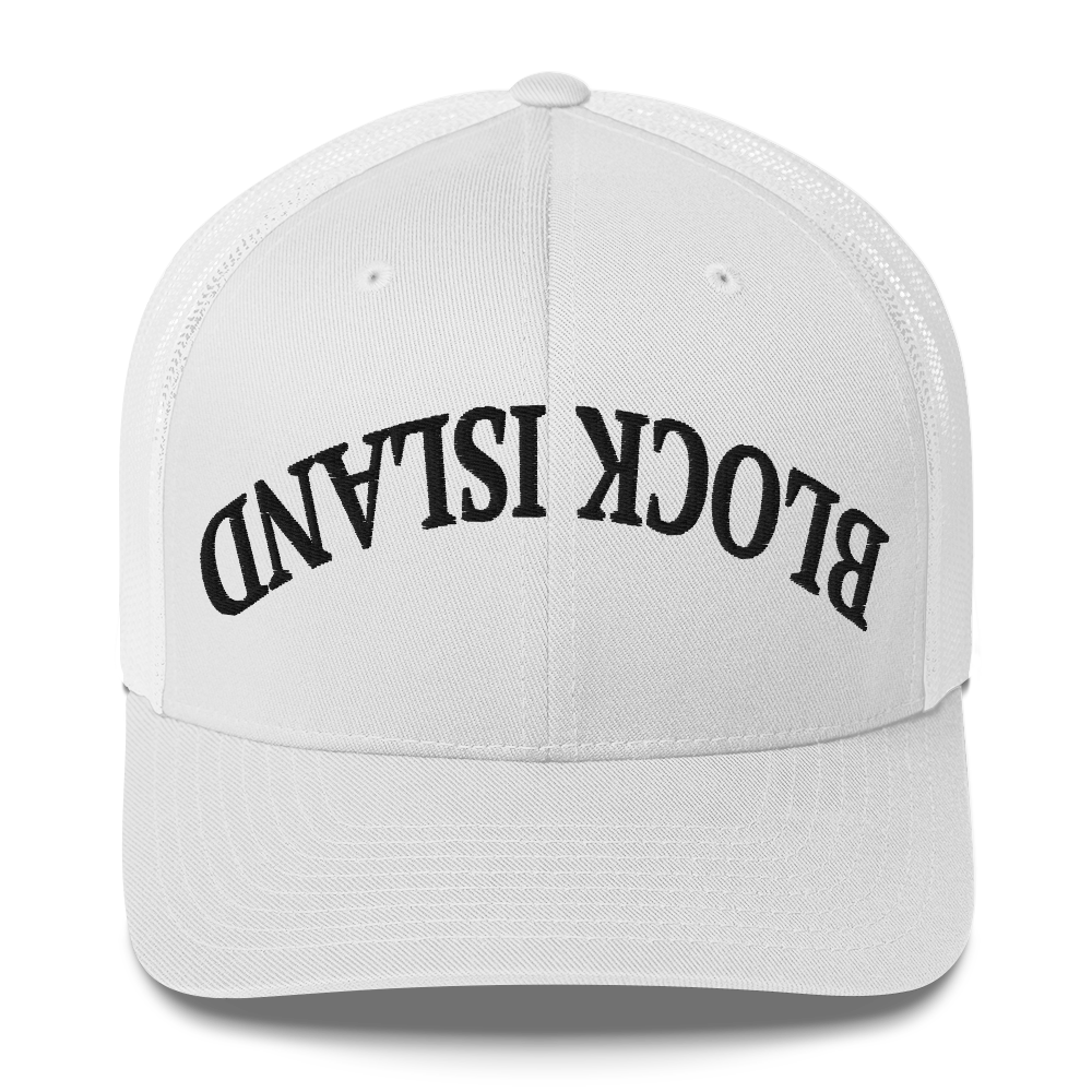 Upside Down Block Island Trucker Hat