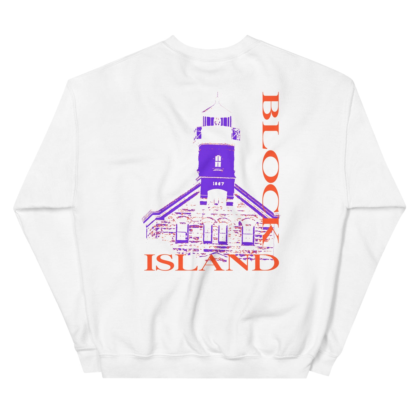 North Lighthouse Print Logo Two-Sided Unisex Crew Neck