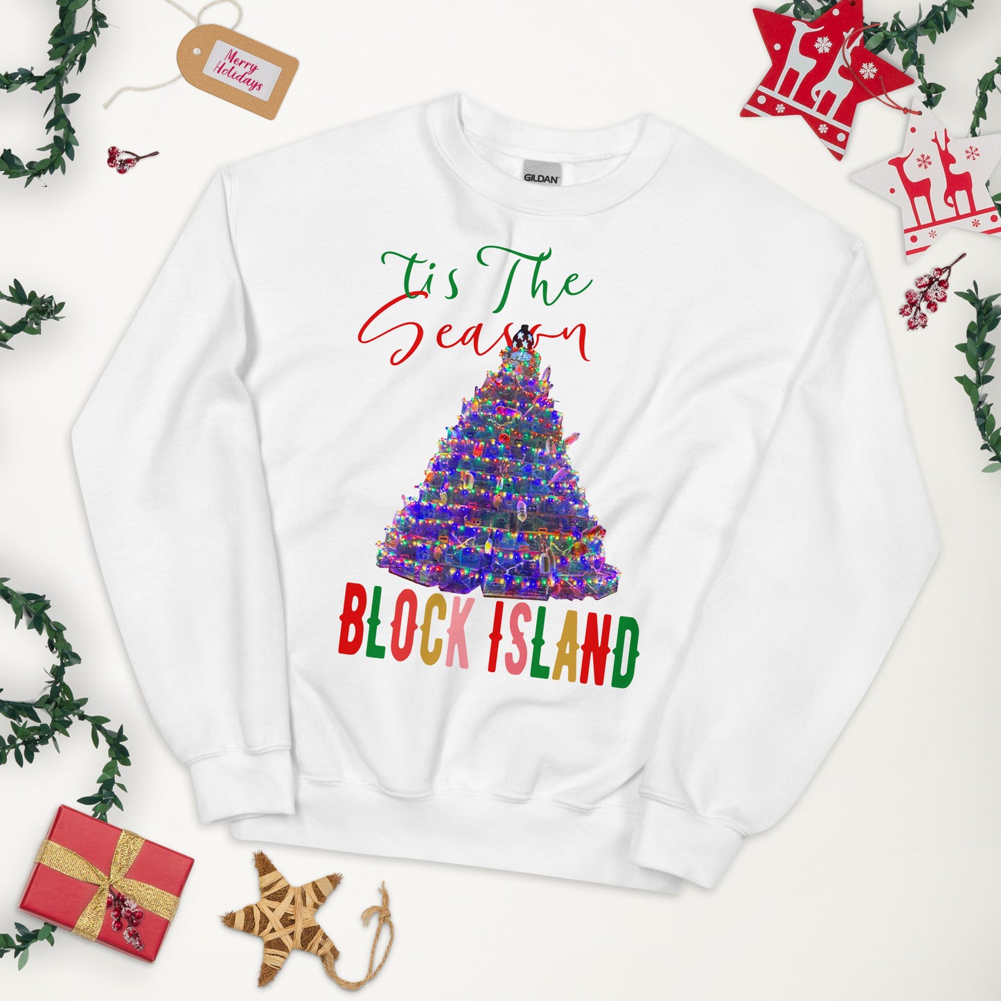 Lobster Pot Tree Crew Neck