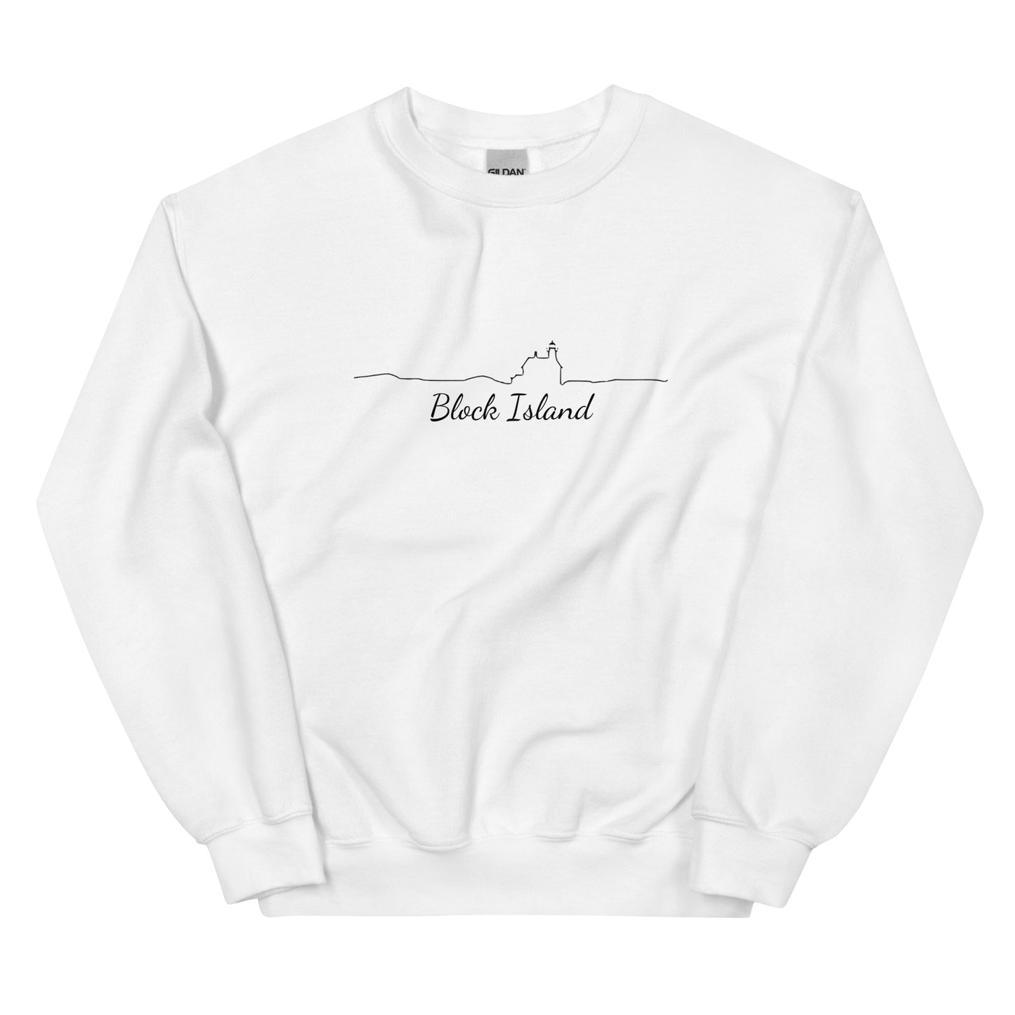 Block Island Line Unisex Crew Neck