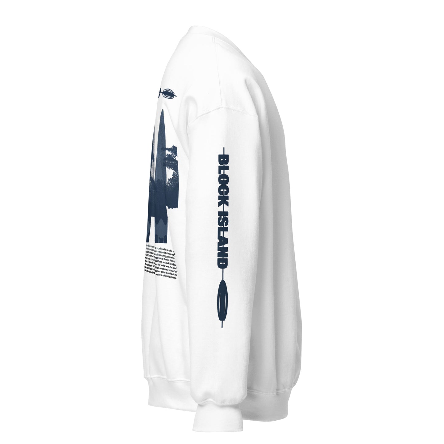 Block Island Surfers Two-Sided Unisex Crew Neck