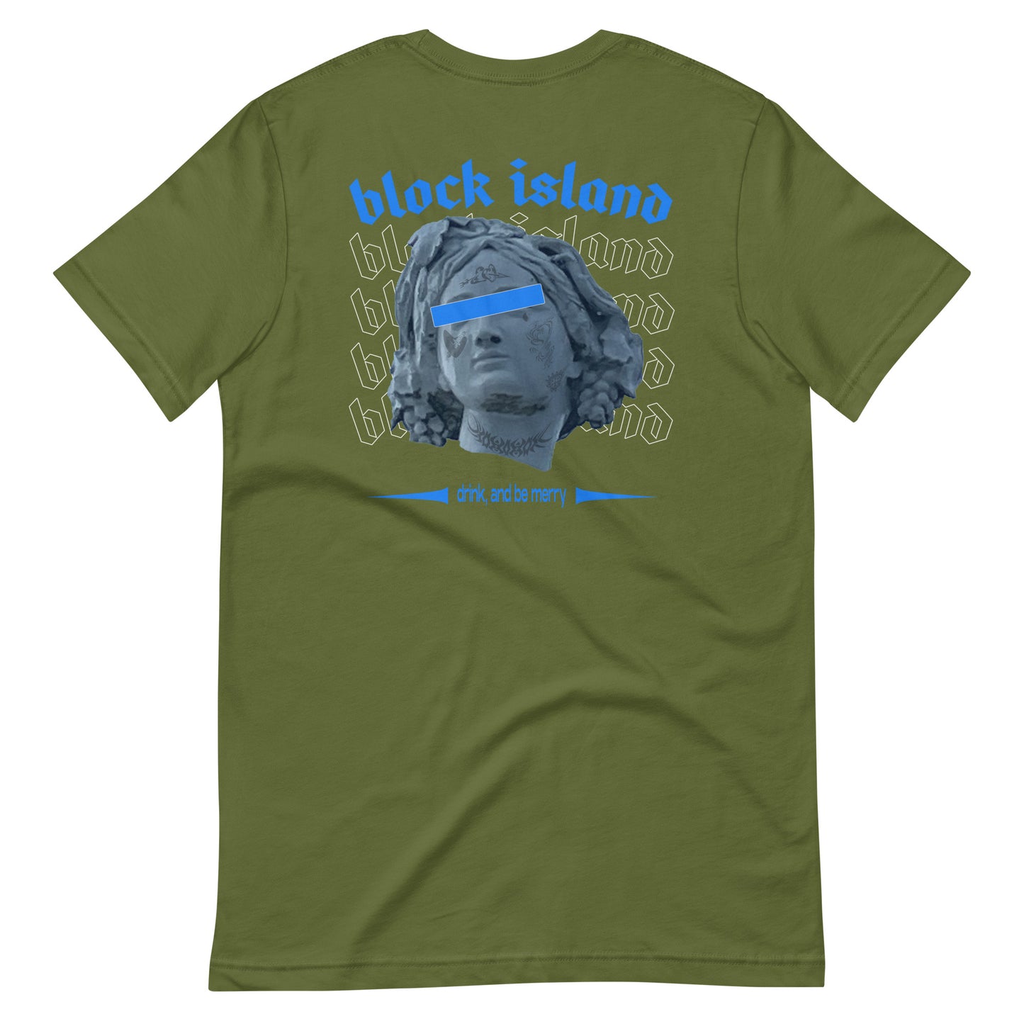 Drink, and Be Merry Two Sided Print Logo Tee