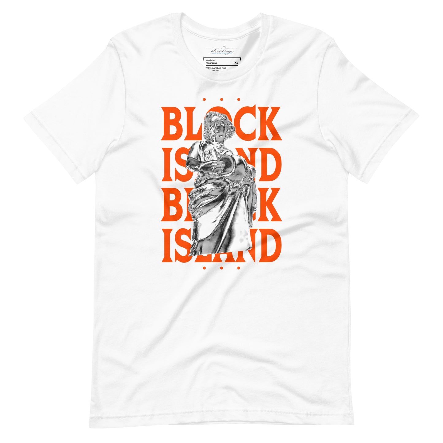Rebecca Statue Print Logo Tee