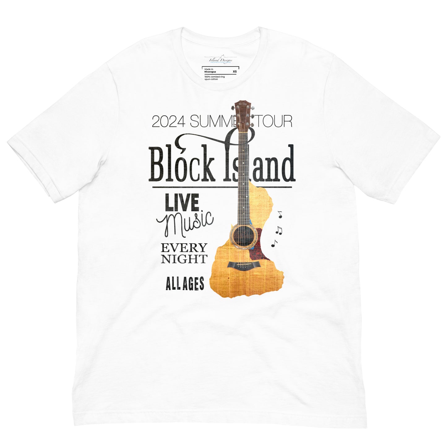 Acoustic Block Island Unisex Tee