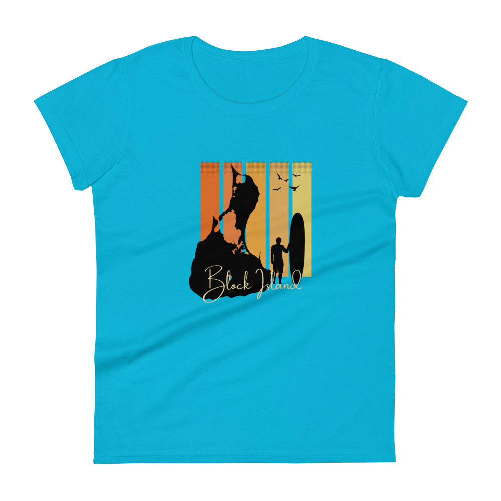 Block Island Surf Board Women's T-Shirt