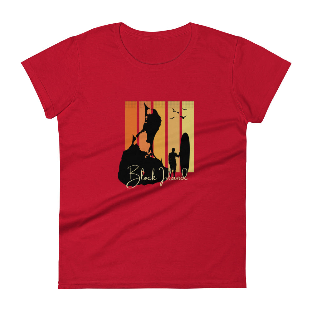 Block Island Surf Board Women's T-Shirt