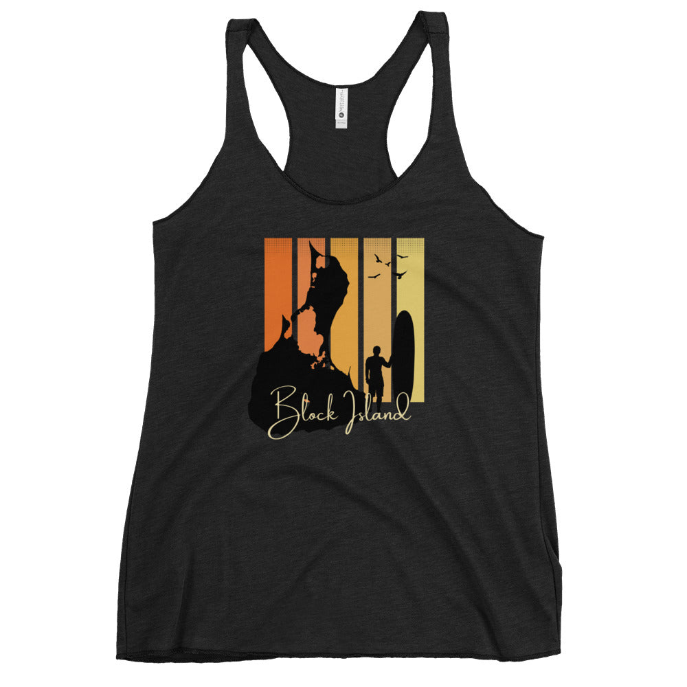 Women's Racerback Block Island Surf Board Tank