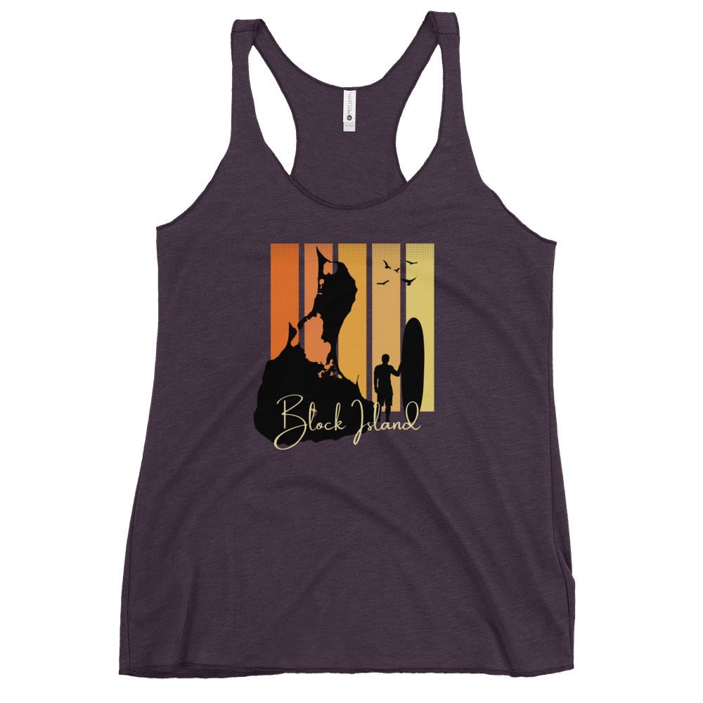 Women's Racerback Block Island Surf Board Tank