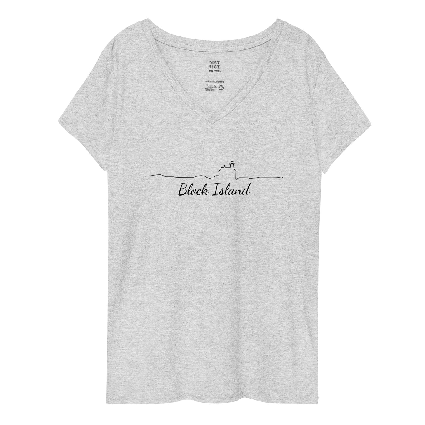 Block Island Line Women’s Recycled V-Neck T-Shirt
