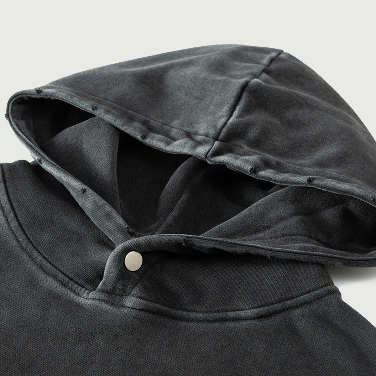 Tangent Guitarist Unisex Snow Wash Snap Collar Hoodie