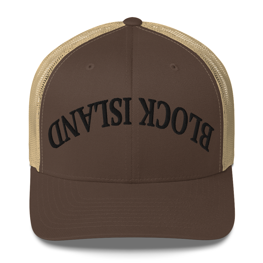 Upside Down Block Island Trucker Hat