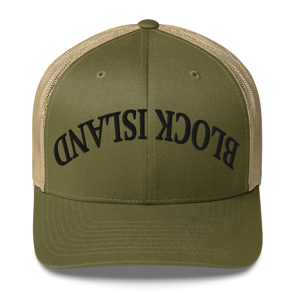 Upside Down Block Island Trucker Hat