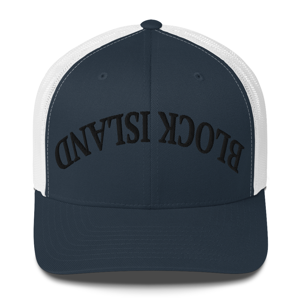 Upside Down Block Island Trucker Hat