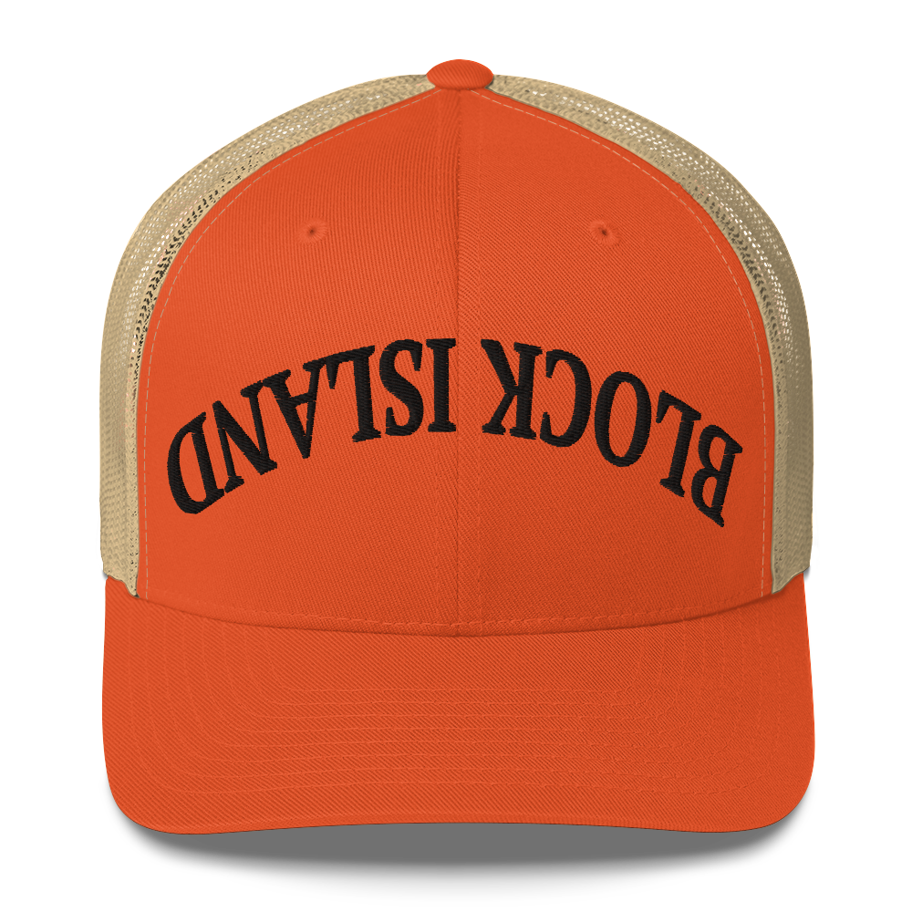 Upside Down Block Island Trucker Hat