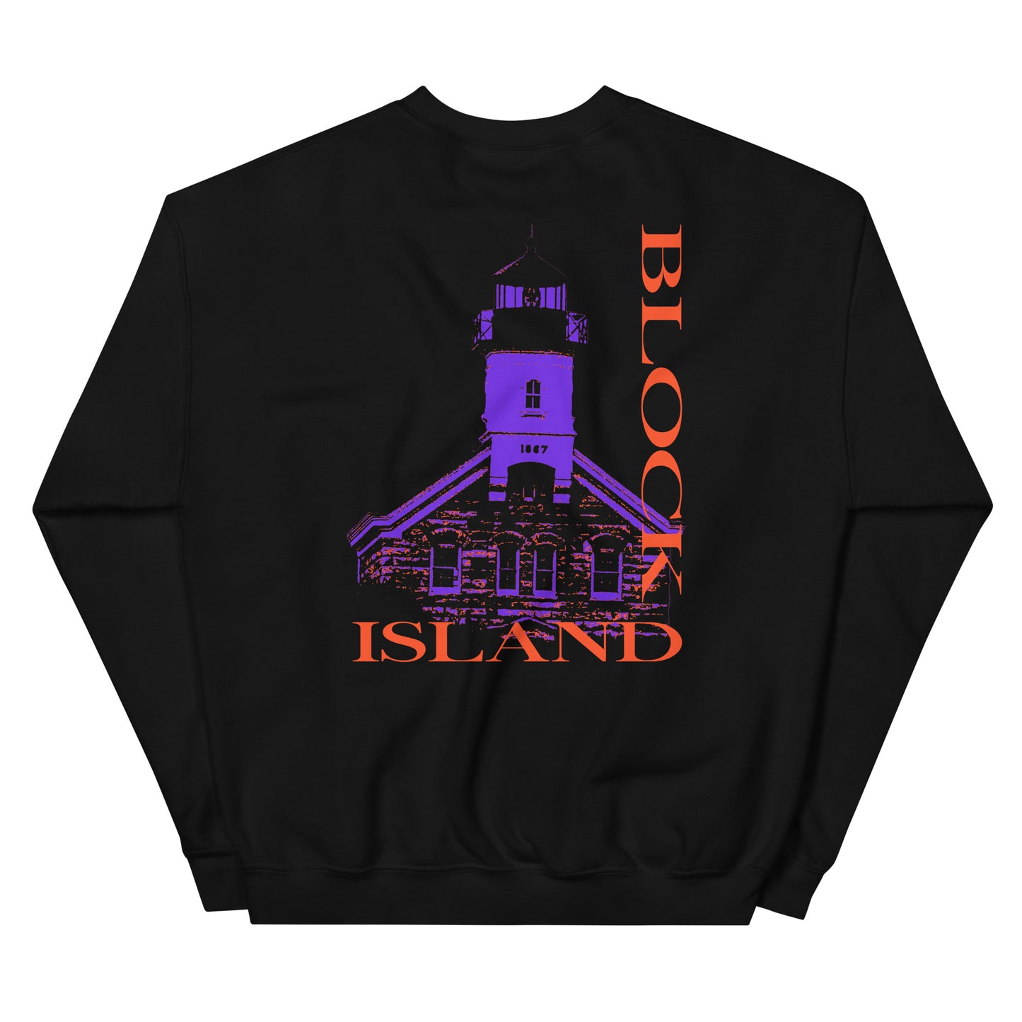 North Lighthouse Print Logo Two-Sided Unisex Crew Neck