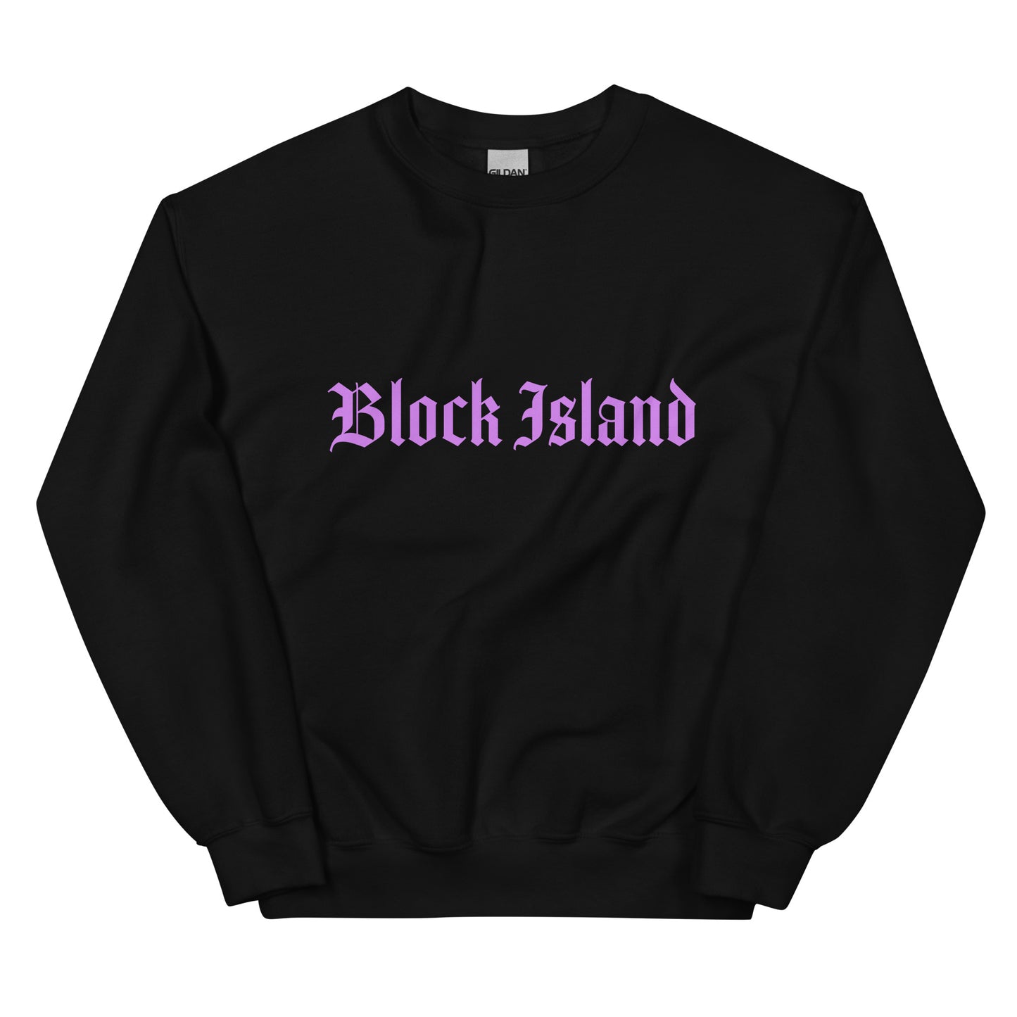 Moon Over Block Island Crew Neck Unisex Sweatshirt