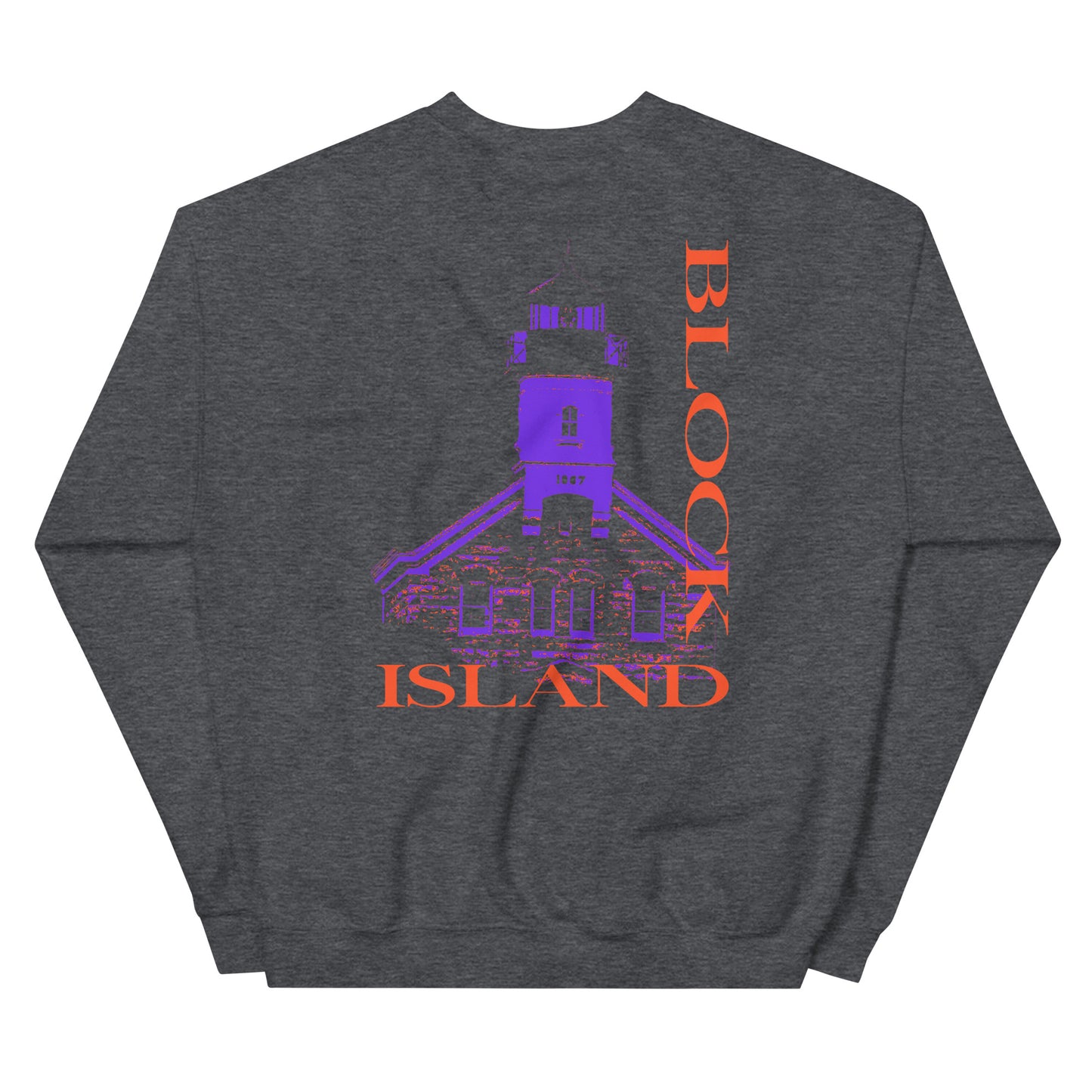North Lighthouse Print Logo Two-Sided Unisex Crew Neck