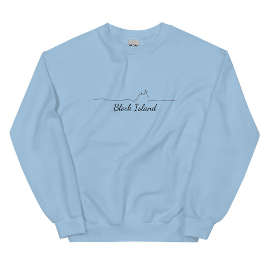Block Island Line Unisex Crew Neck
