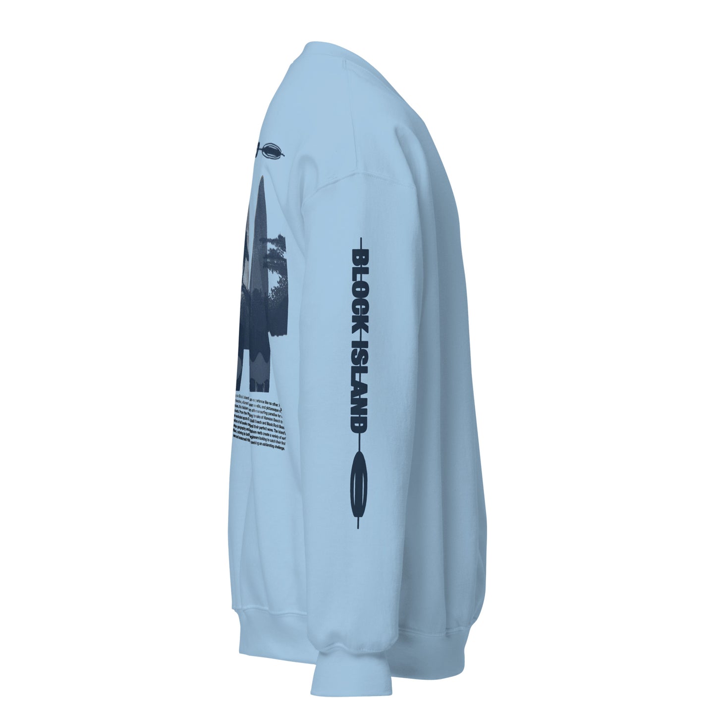 Block Island Surfers Two-Sided Unisex Crew Neck