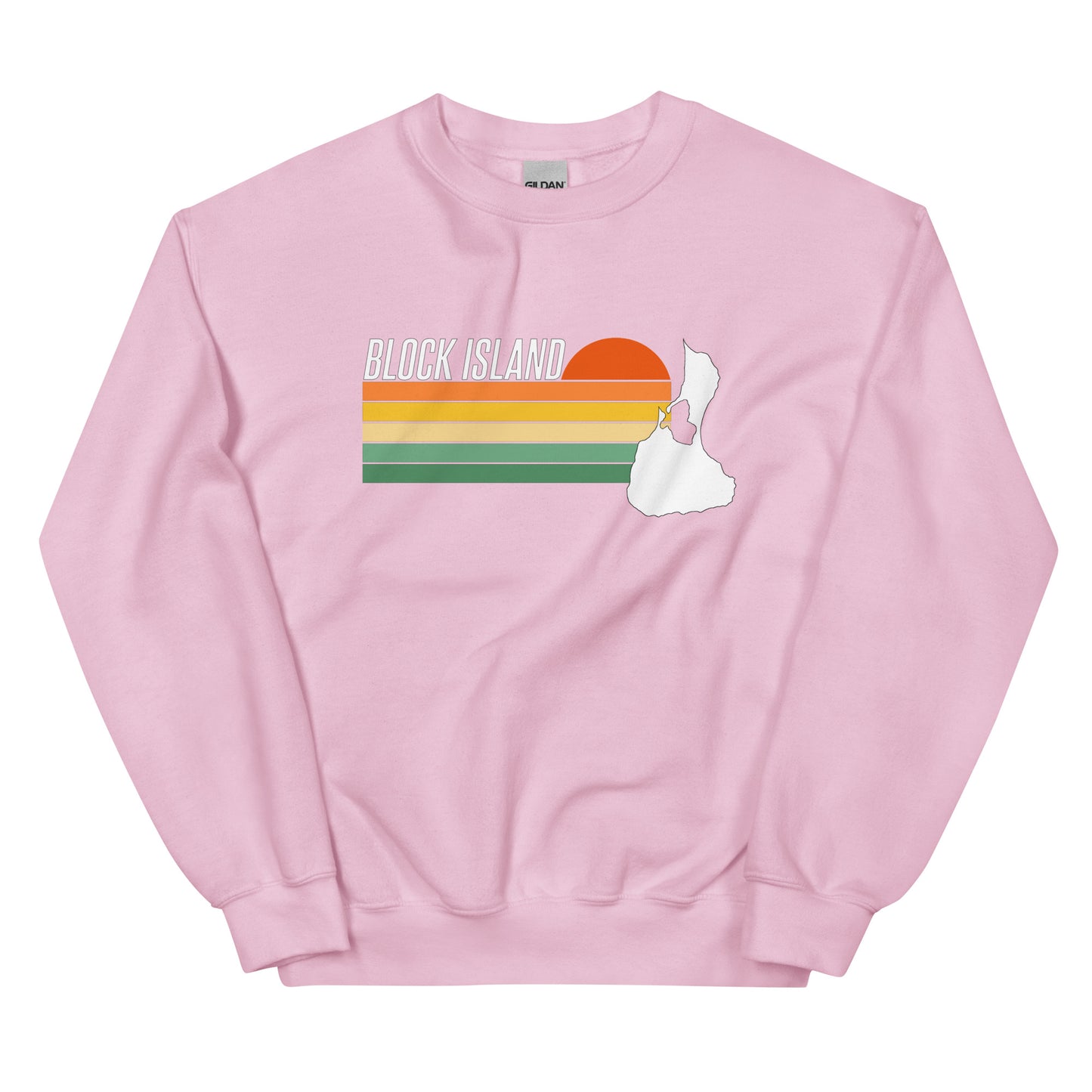 Block Island Sunset Unisex Crew Neck Sweatshirt