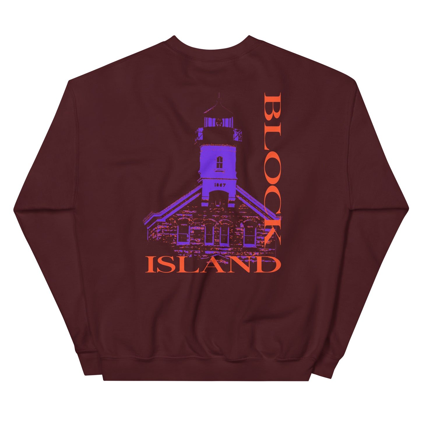 North Lighthouse Print Logo Two-Sided Unisex Crew Neck