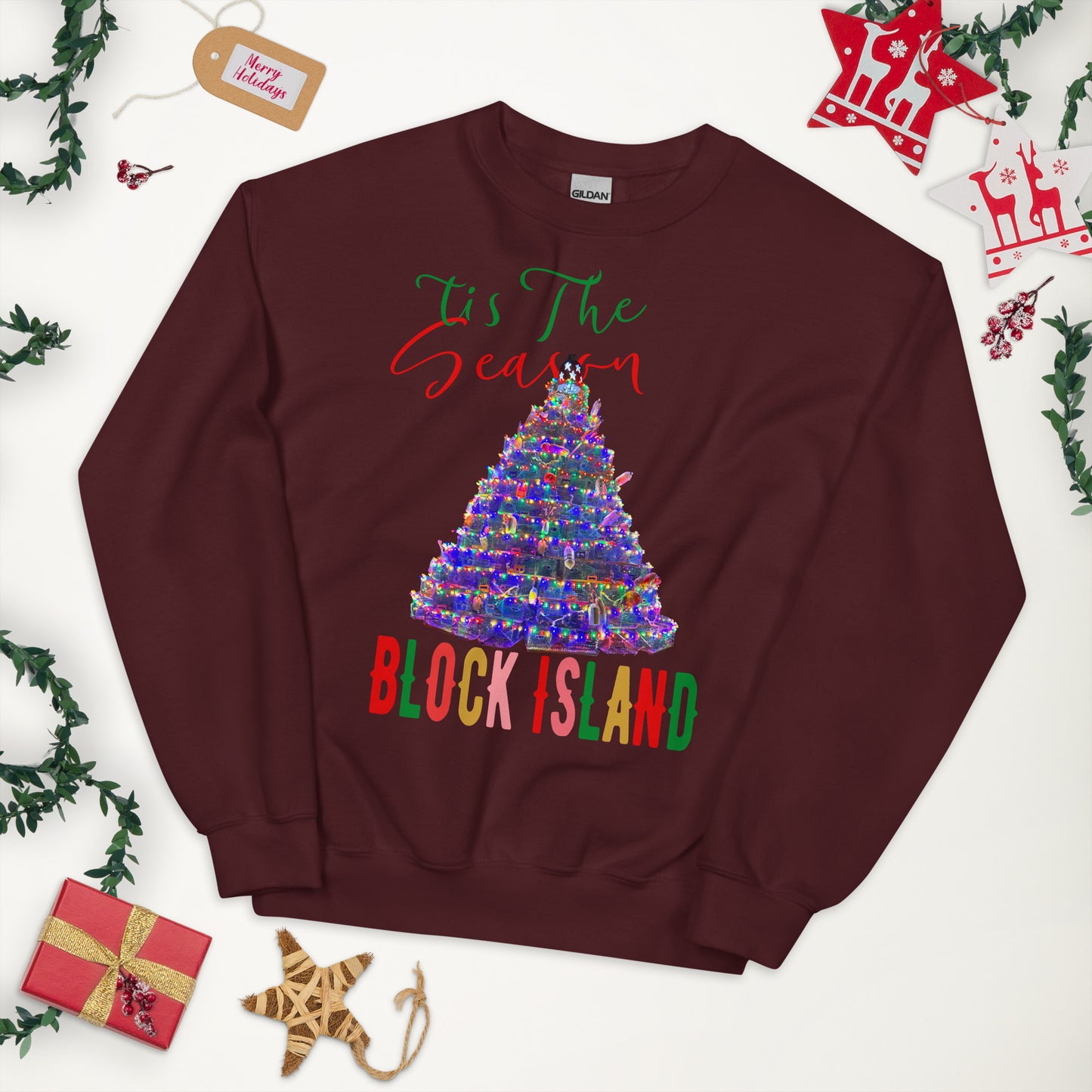 Lobster Pot Tree Crew Neck