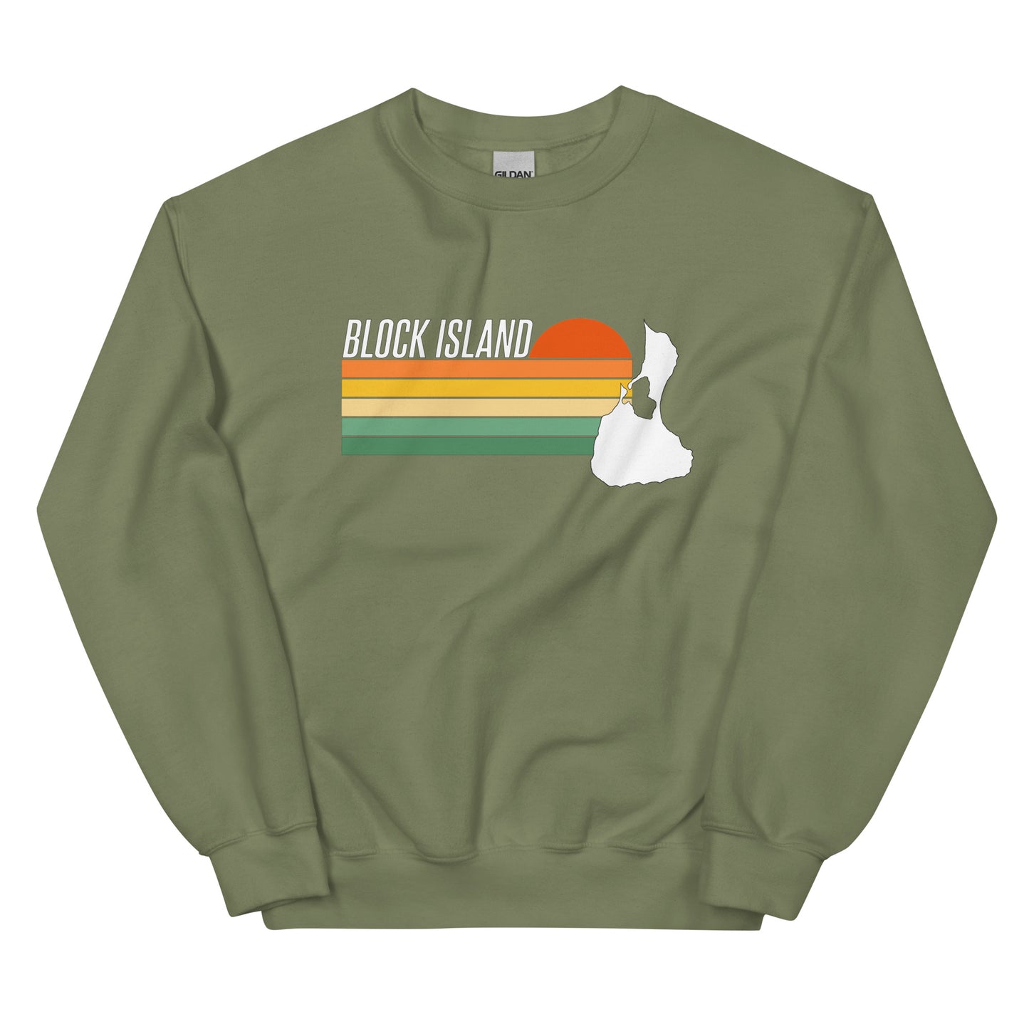 Block Island Sunset Unisex Crew Neck Sweatshirt