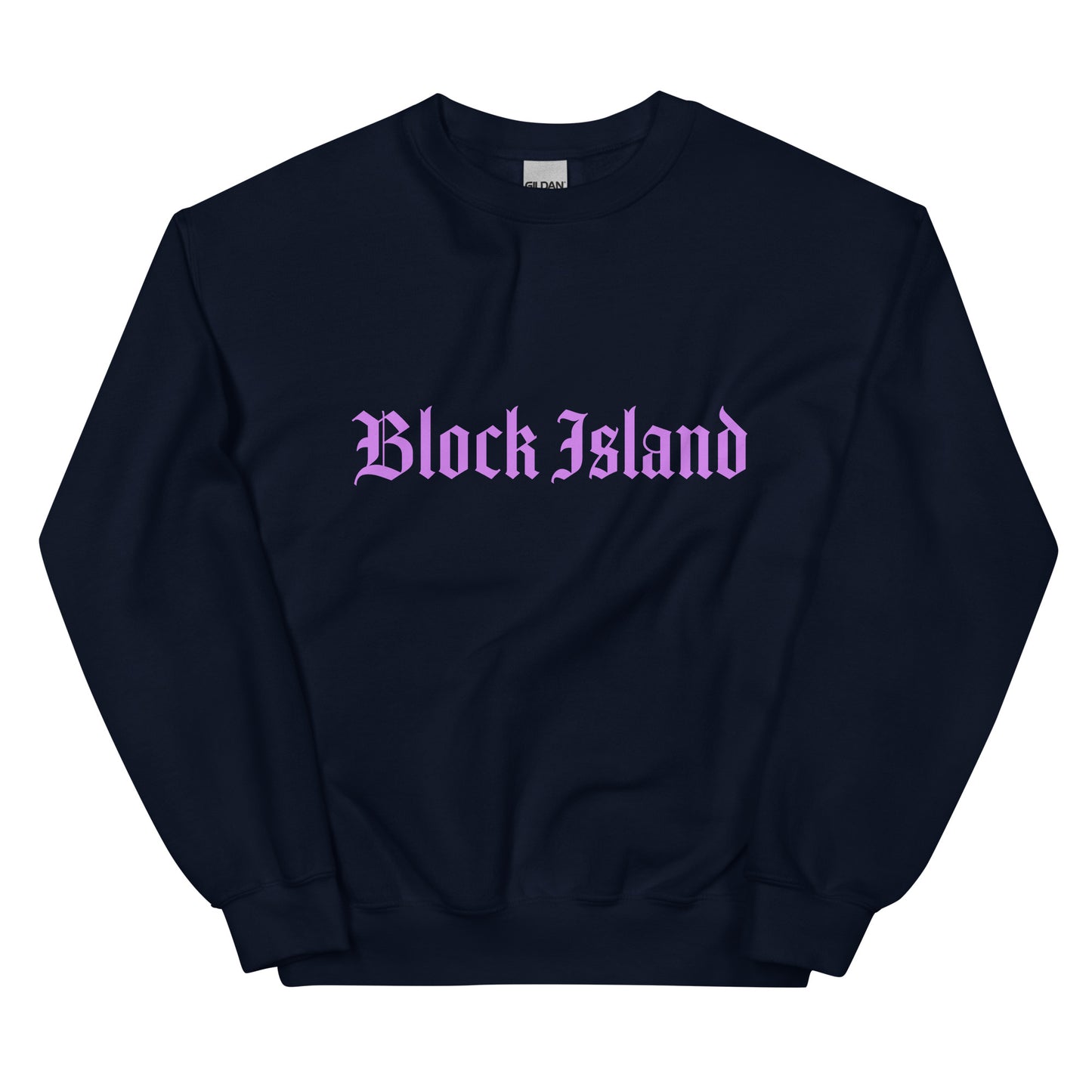 Moon Over Block Island Crew Neck Unisex Sweatshirt
