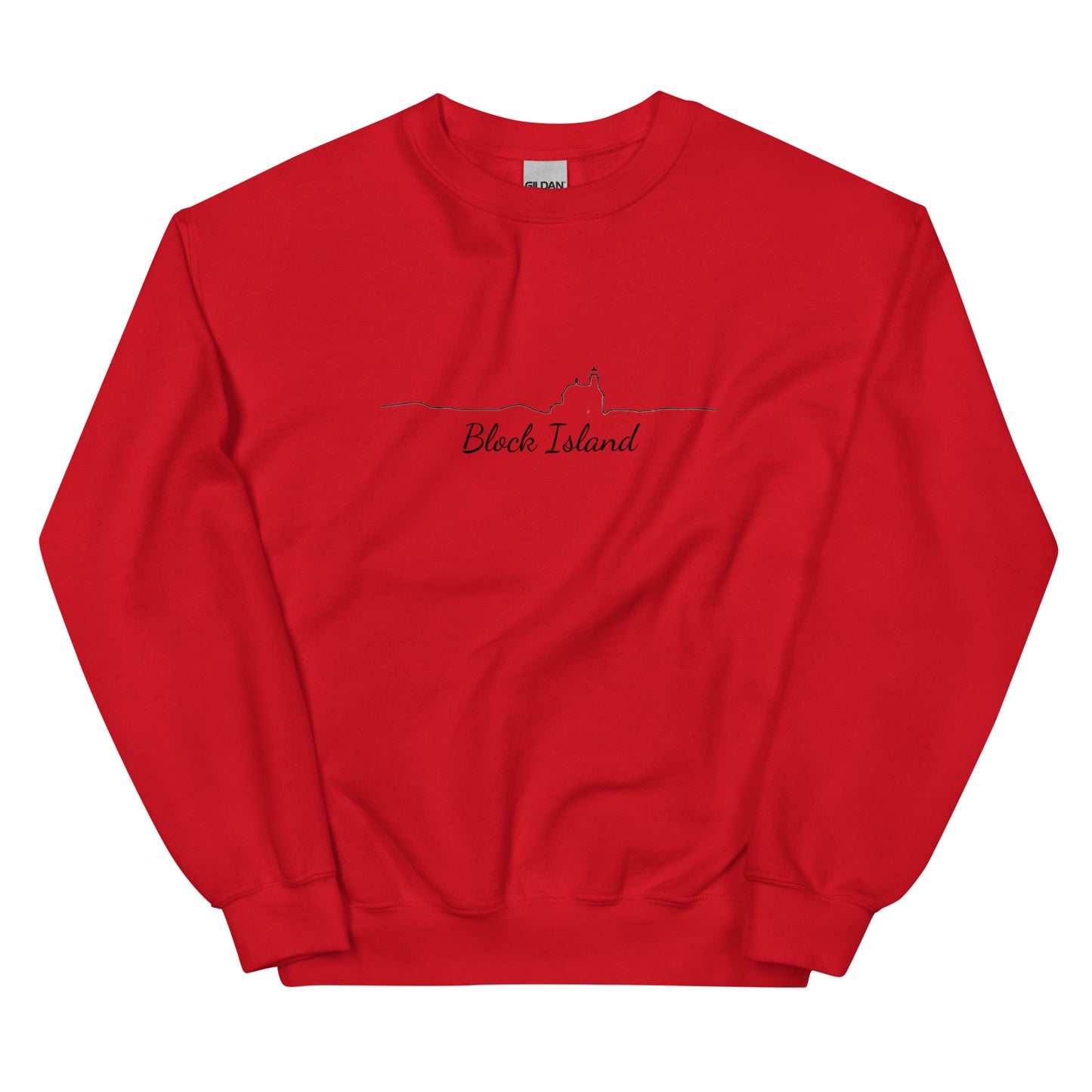 Block Island Line Unisex Crew Neck