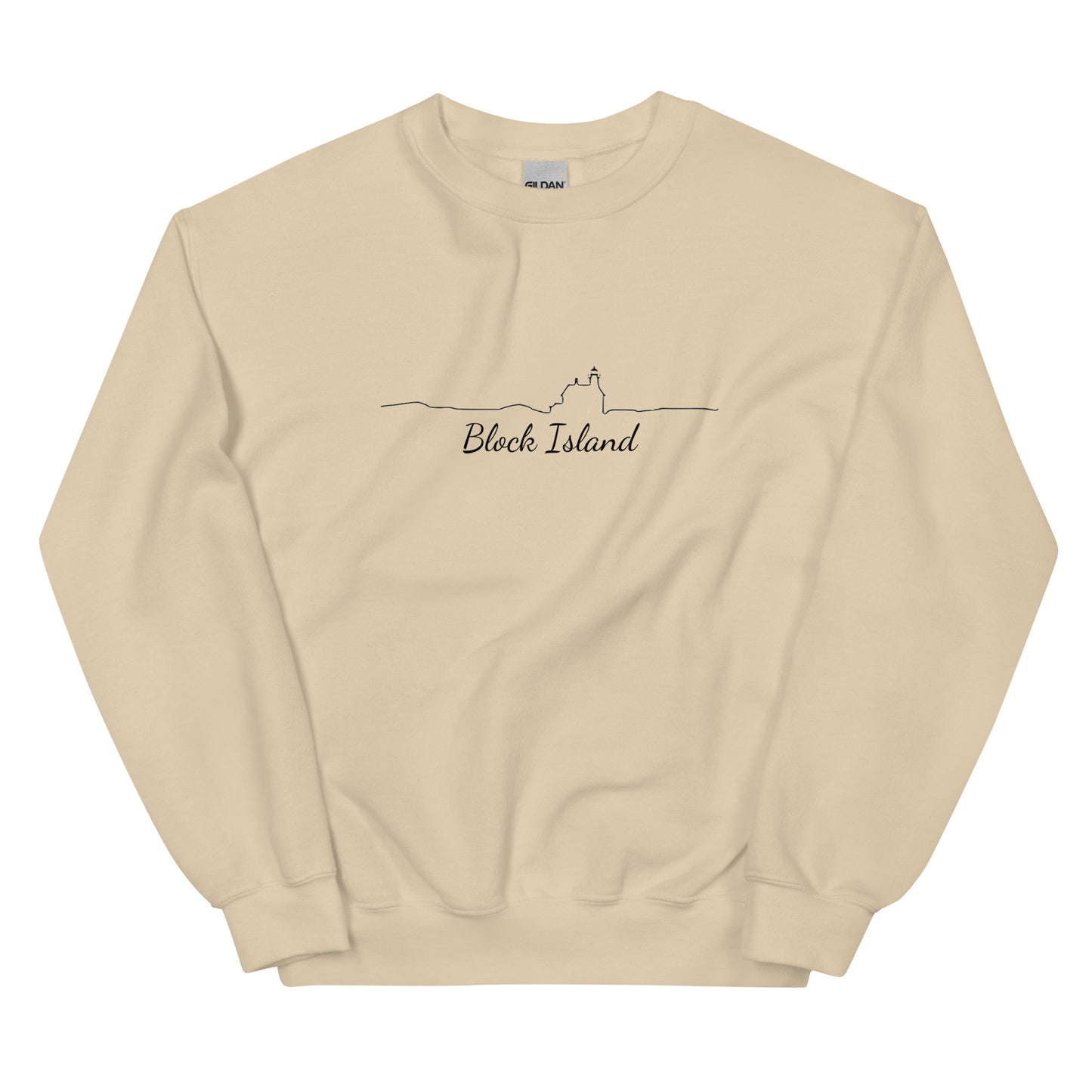 Block Island Line Unisex Crew Neck
