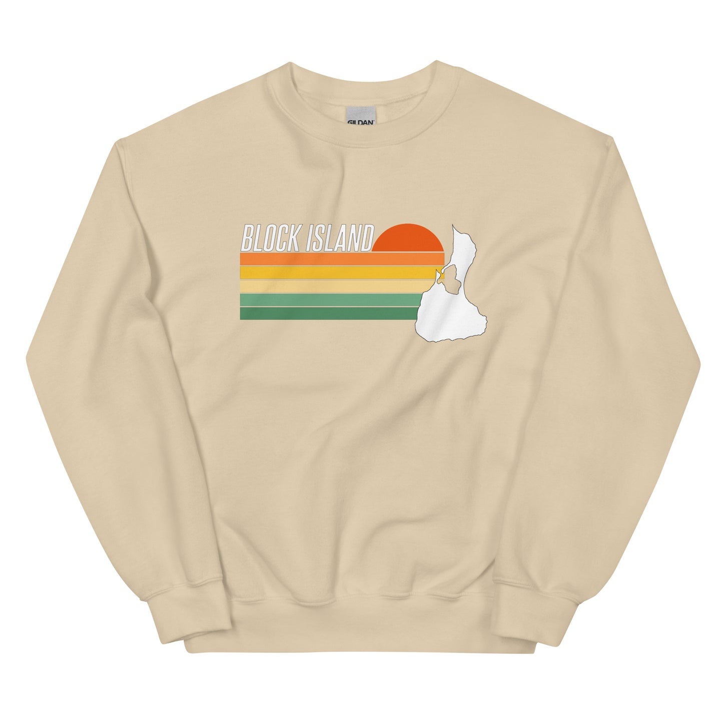 Block Island Sunset Unisex Crew Neck Sweatshirt