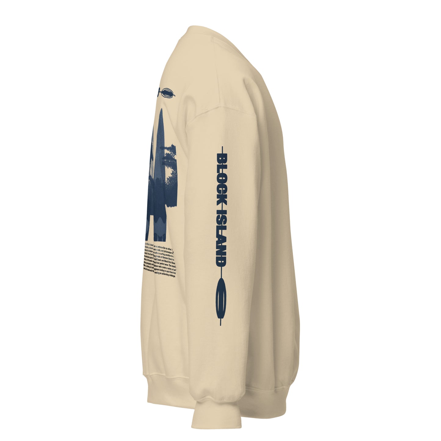 Block Island Surfers Two-Sided Unisex Crew Neck