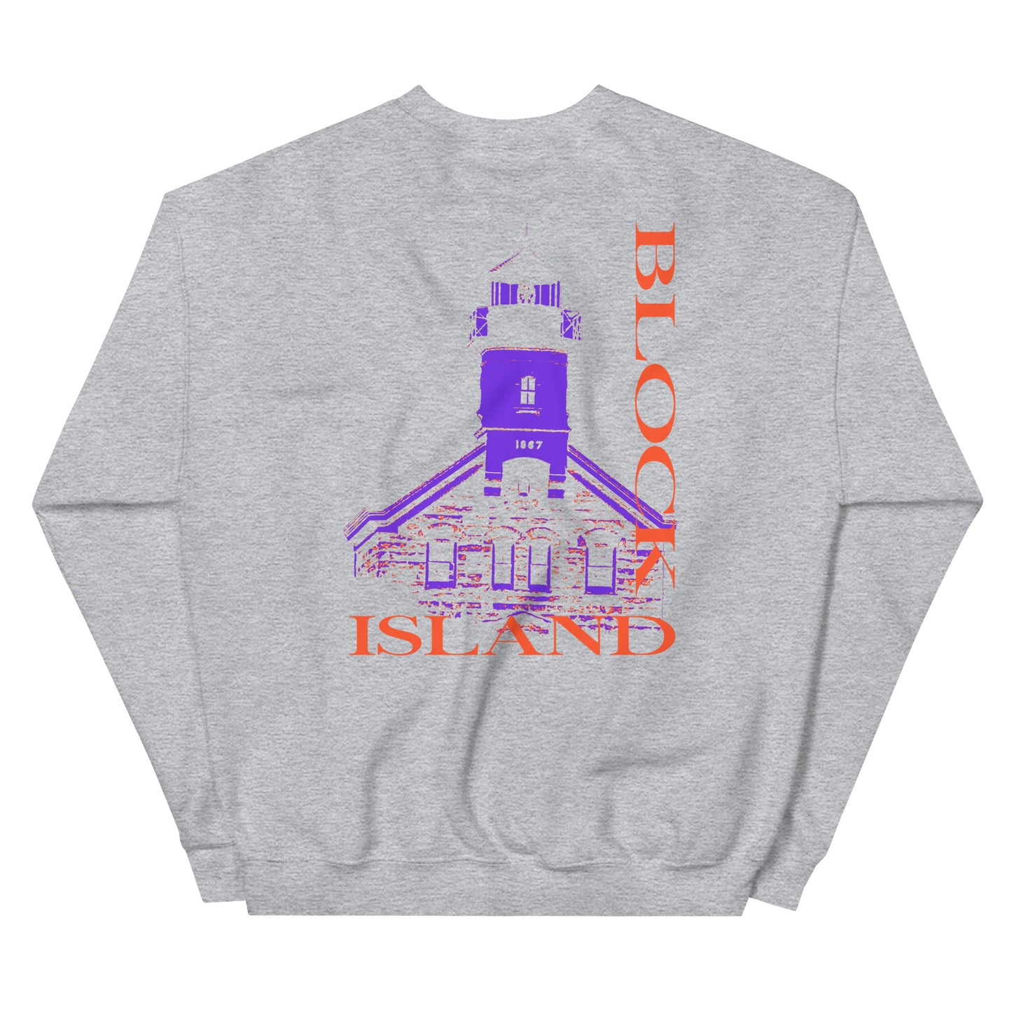 North Lighthouse Print Logo Two-Sided Unisex Crew Neck