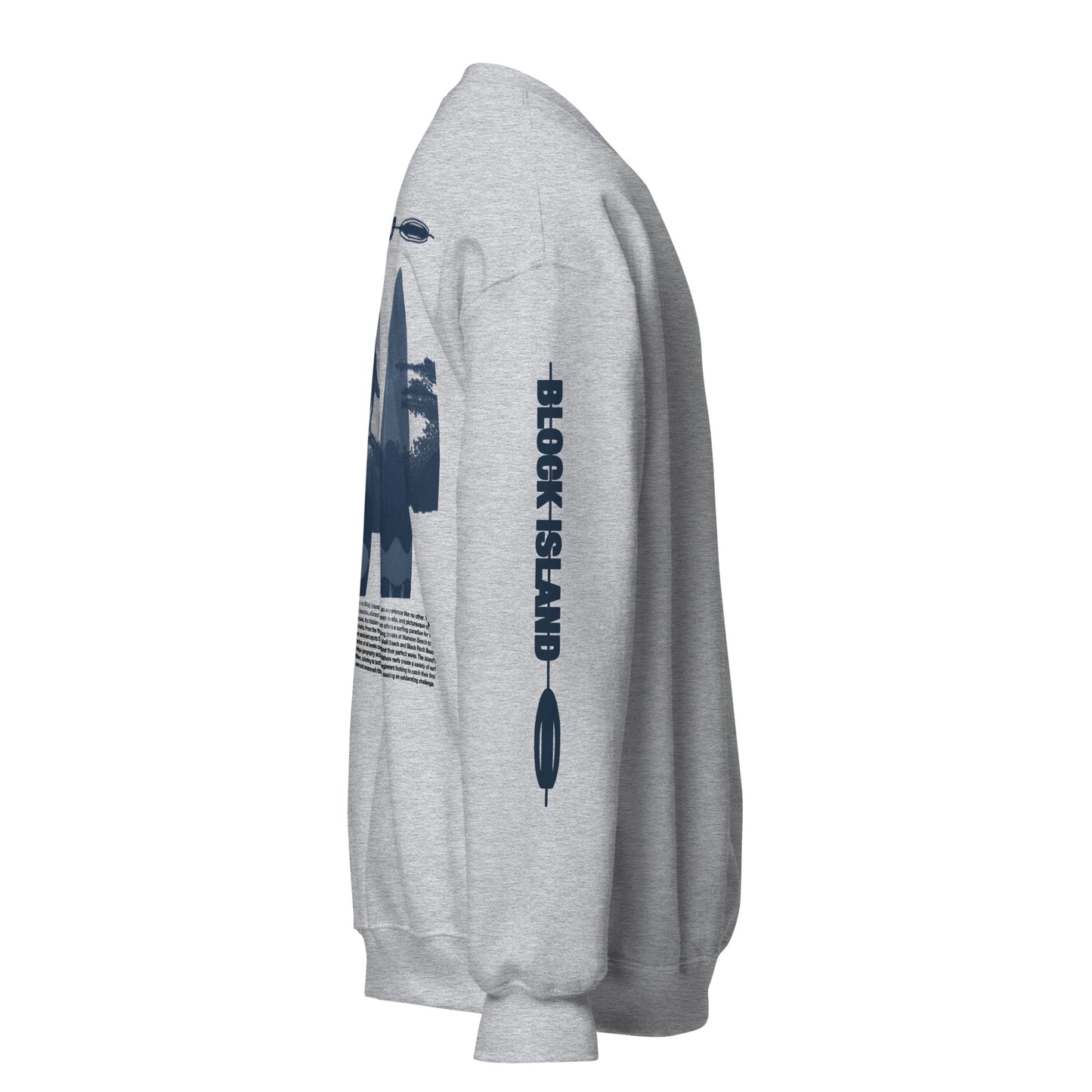 Block Island Surfers Two-Sided Unisex Crew Neck