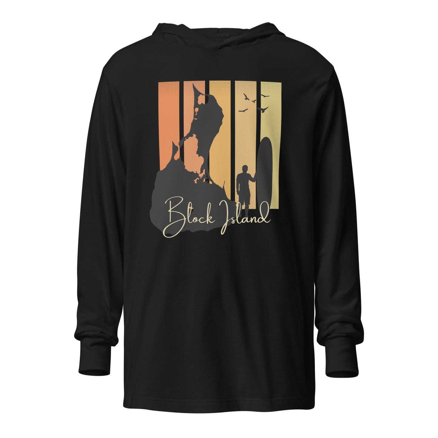 Block Island Surf Hooded Long-Sleeve Tee