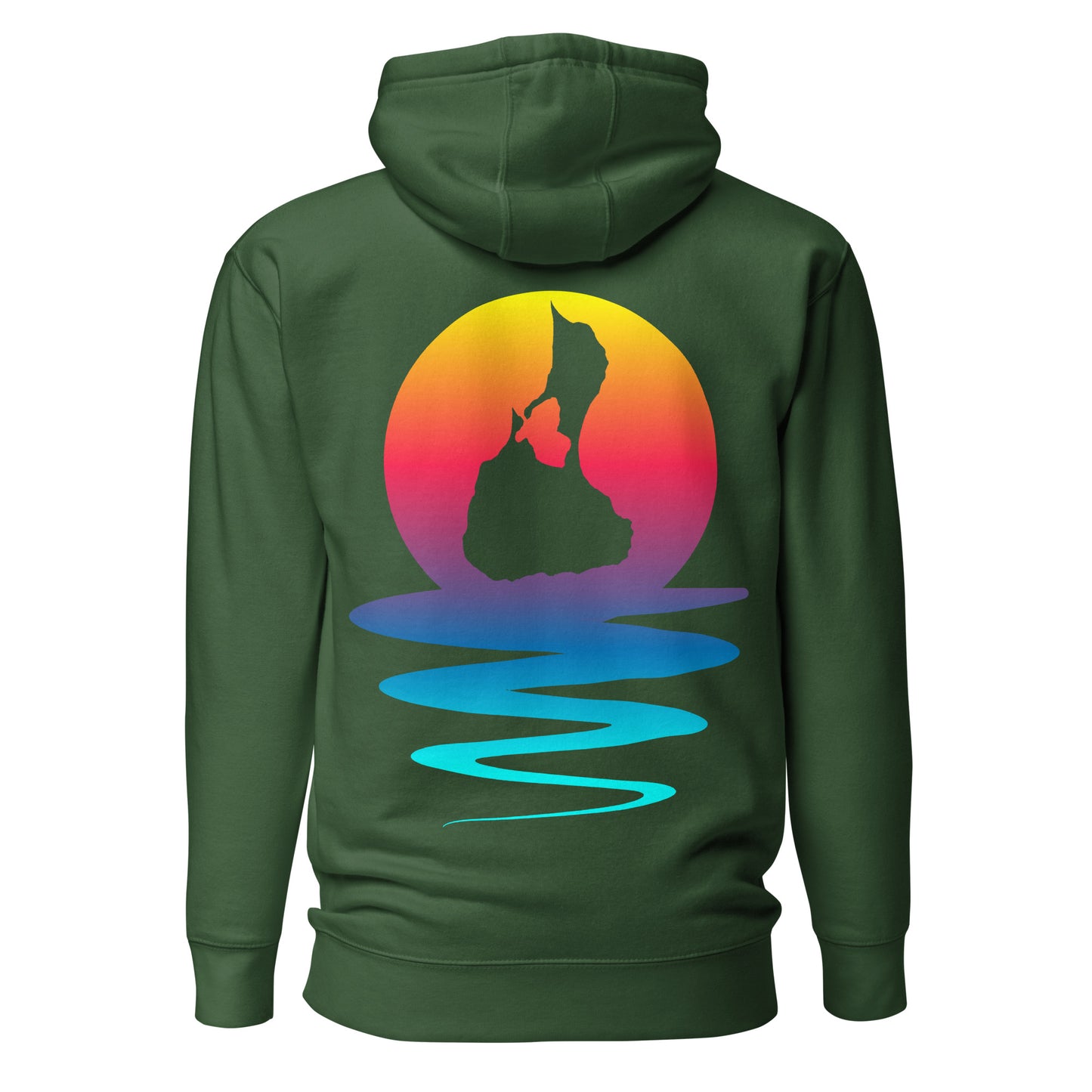 Block Island Earth, Water, and Sun Two-Sided Unisex Hoodie