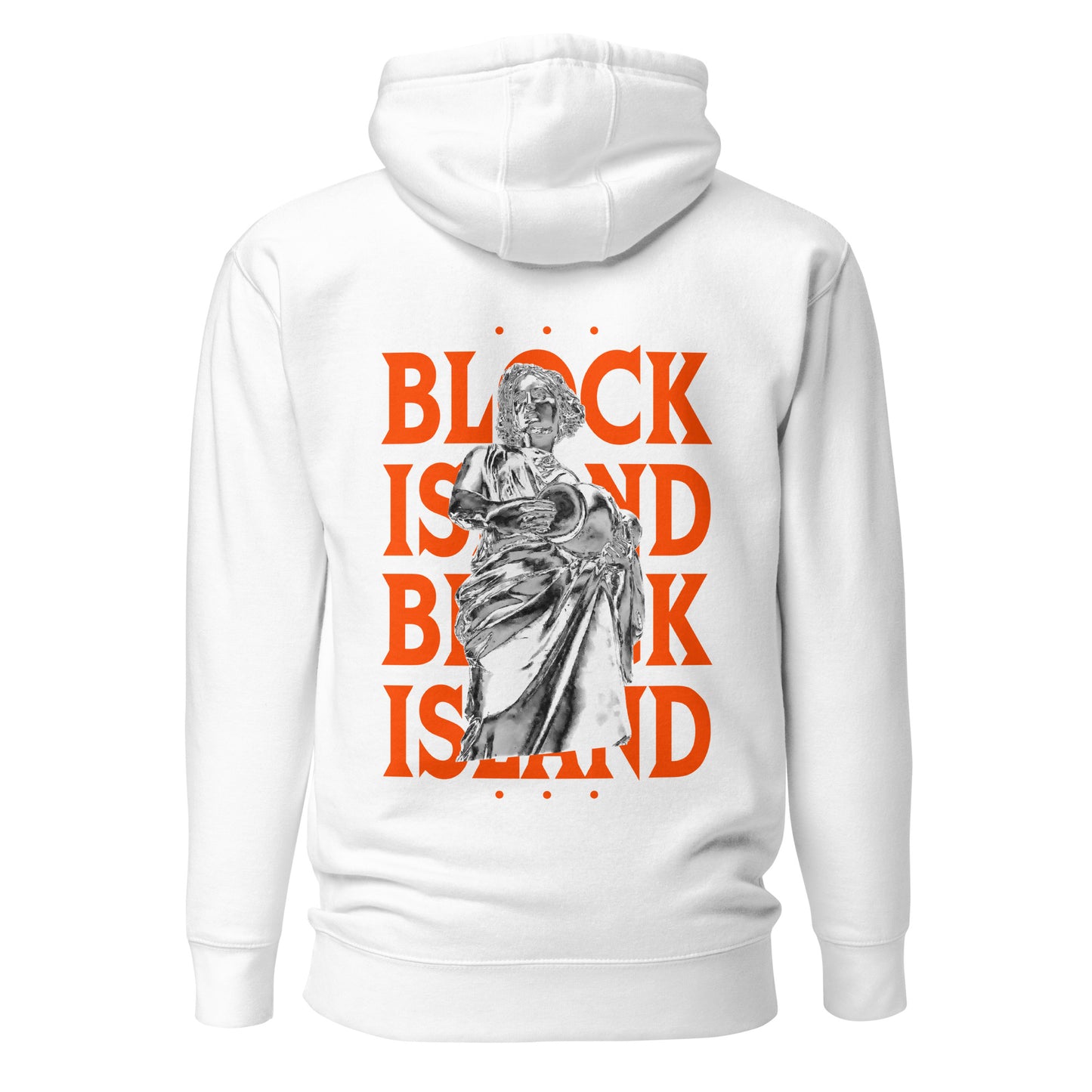 Rebecca Statue Print Logo Two-Sided Unisex Hoodie