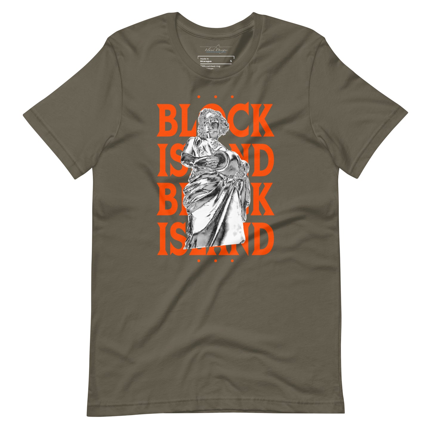 Rebecca Statue Print Logo Tee