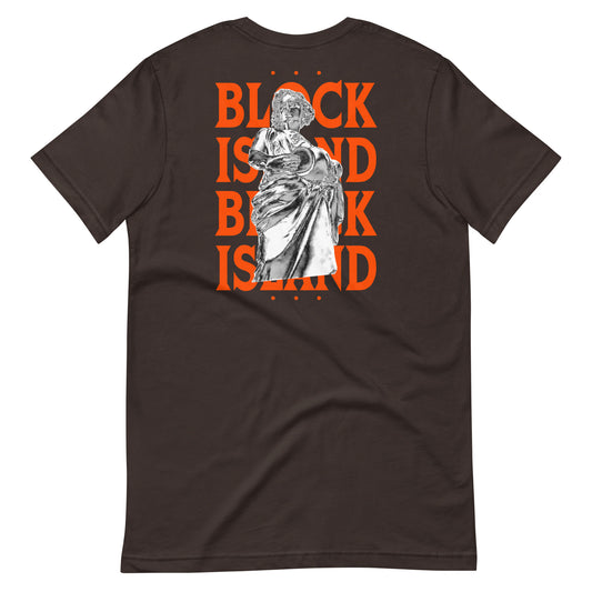 Rebecca Statue Two Sided Print Logo Tee