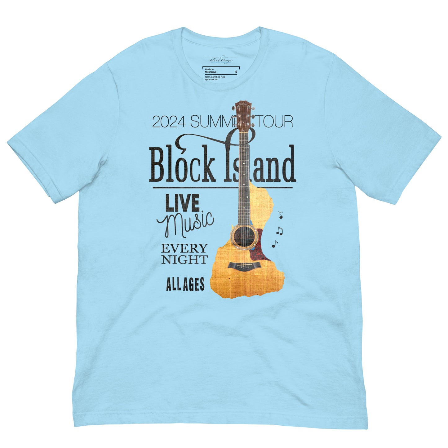 Acoustic Block Island Unisex Tee