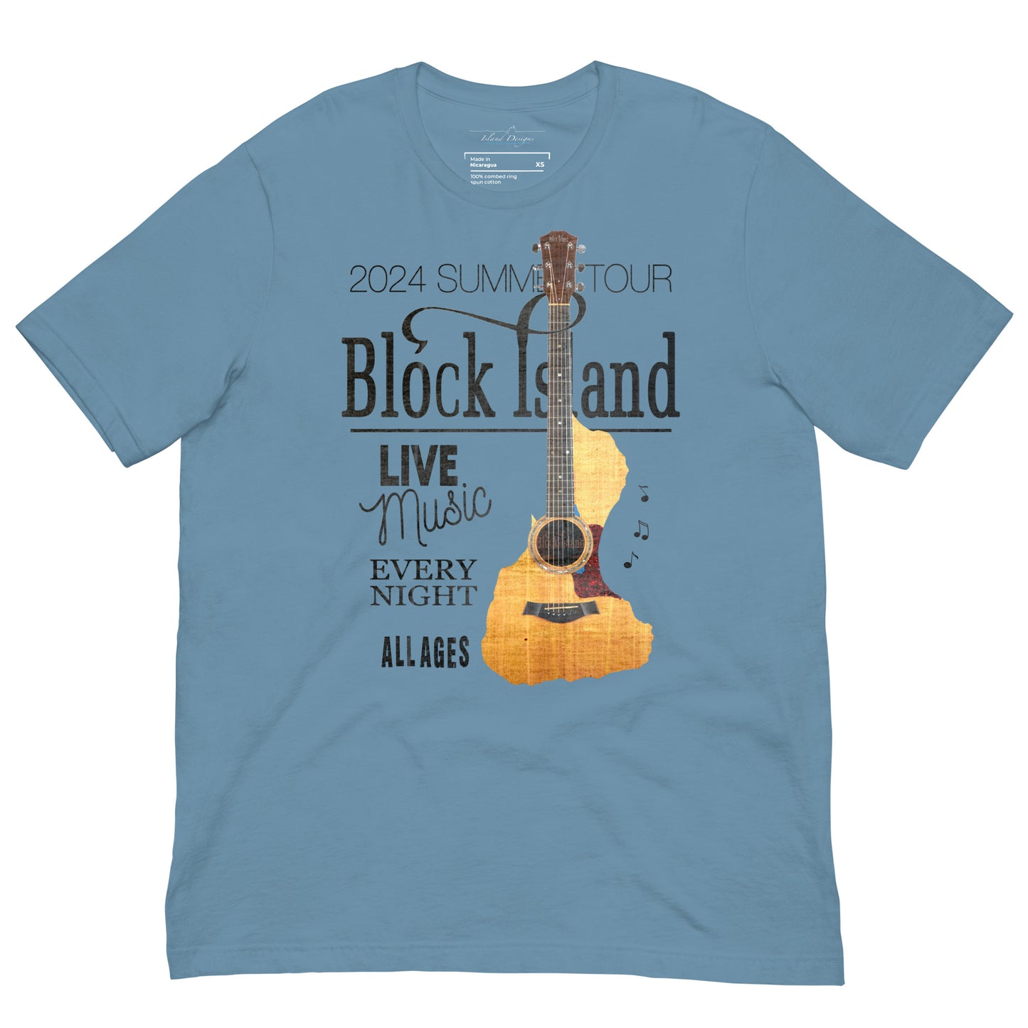 Acoustic Block Island Unisex Tee