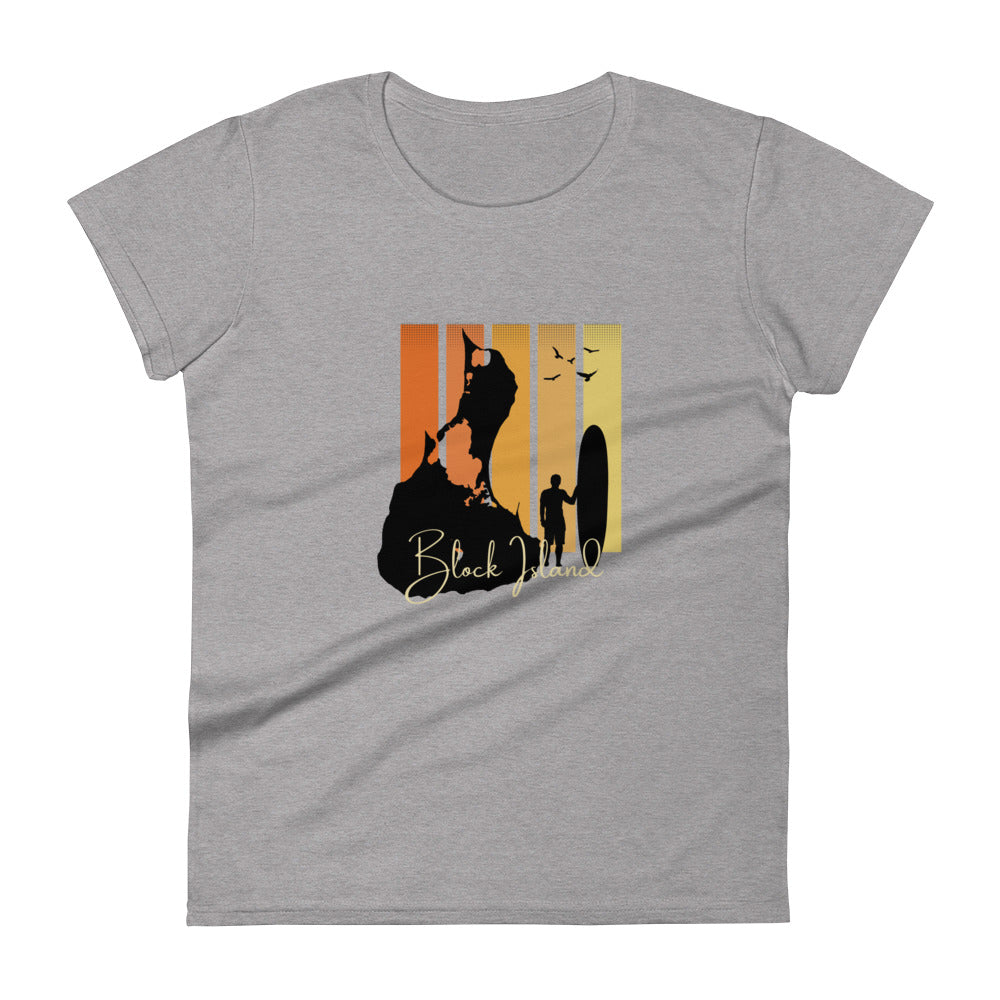 Block Island Surf Board Women's T-Shirt