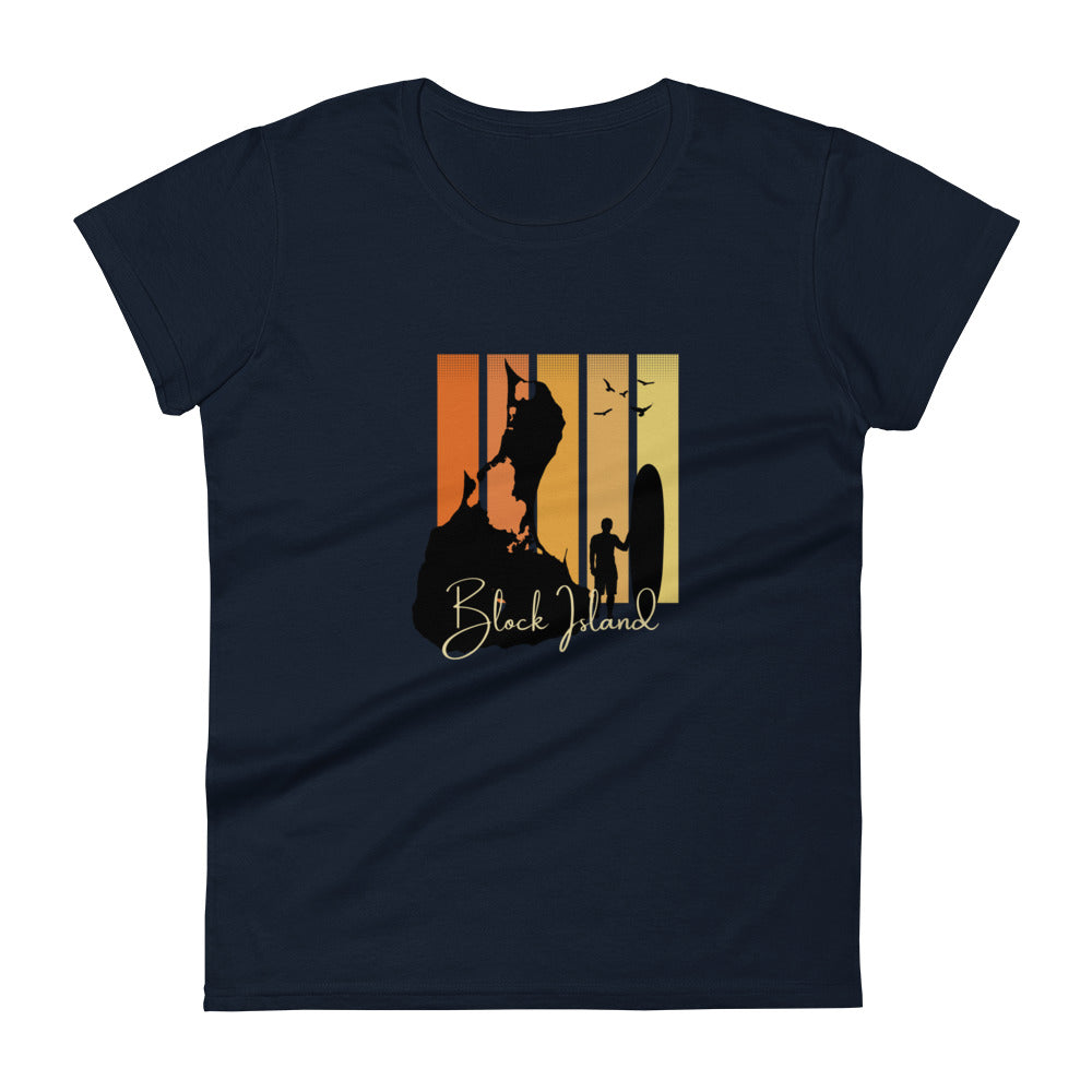Block Island Surf Board Women's T-Shirt