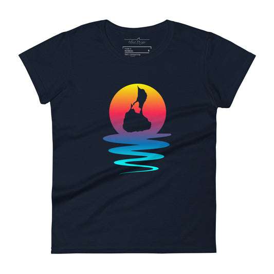 Block Island Earth, Water, and Sun Women's Tee