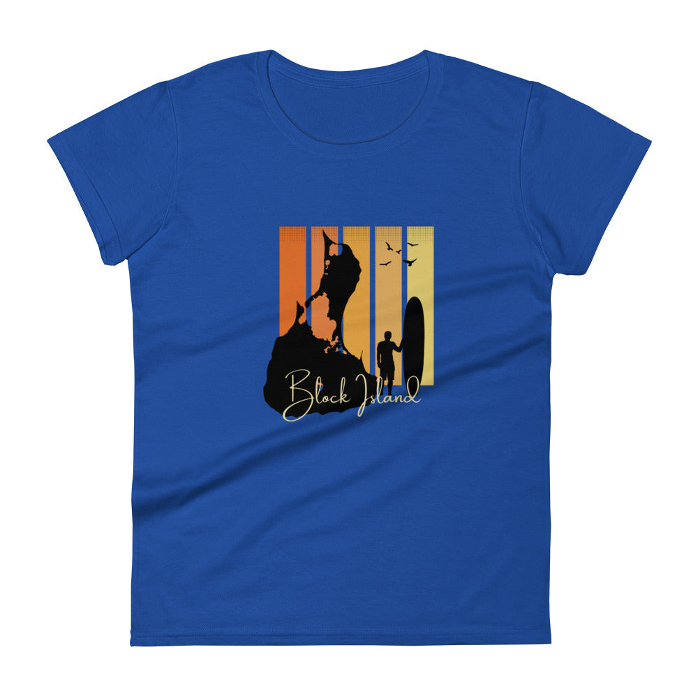 Block Island Surf Board Women's T-Shirt