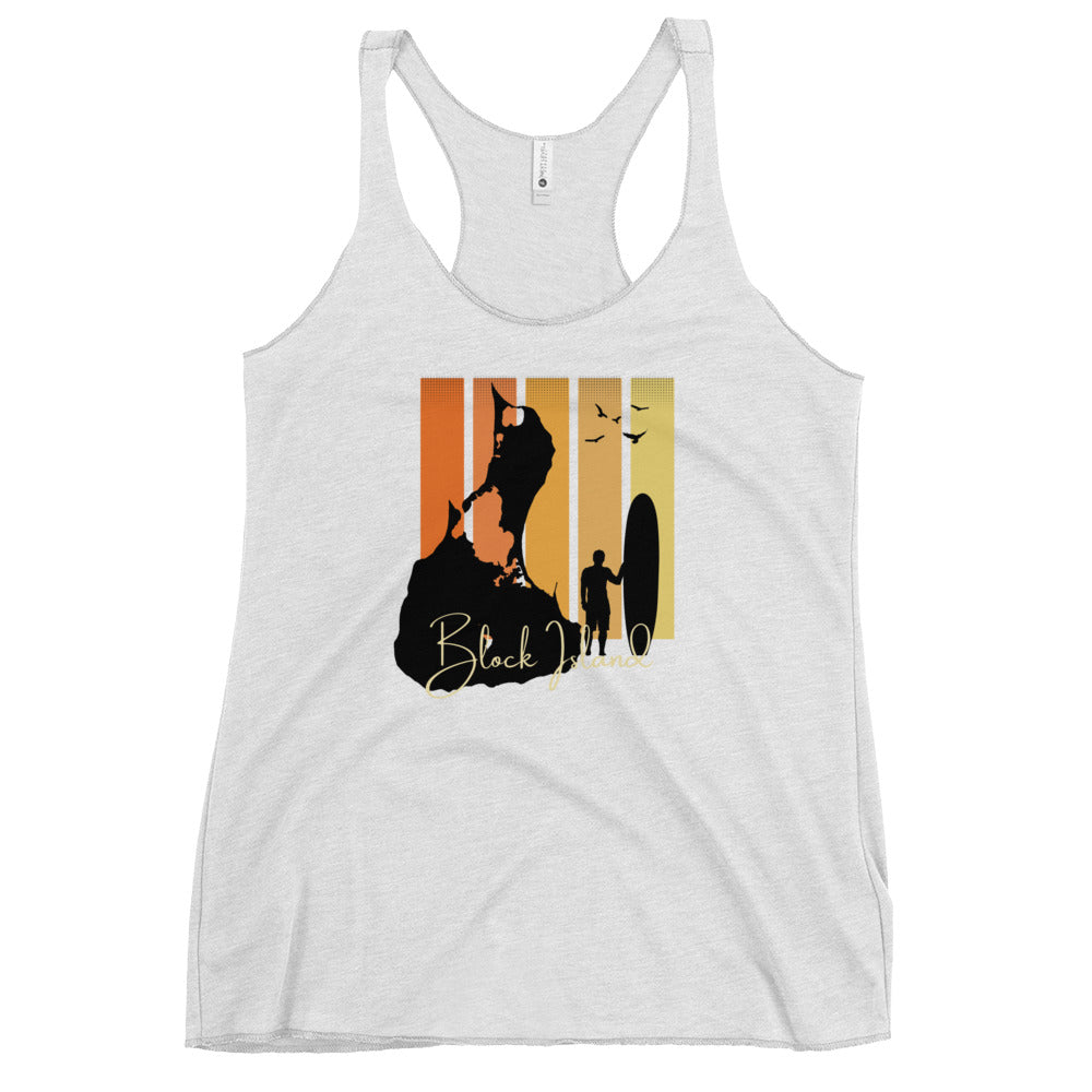 Women's Racerback  Block Island Surf Board Tank