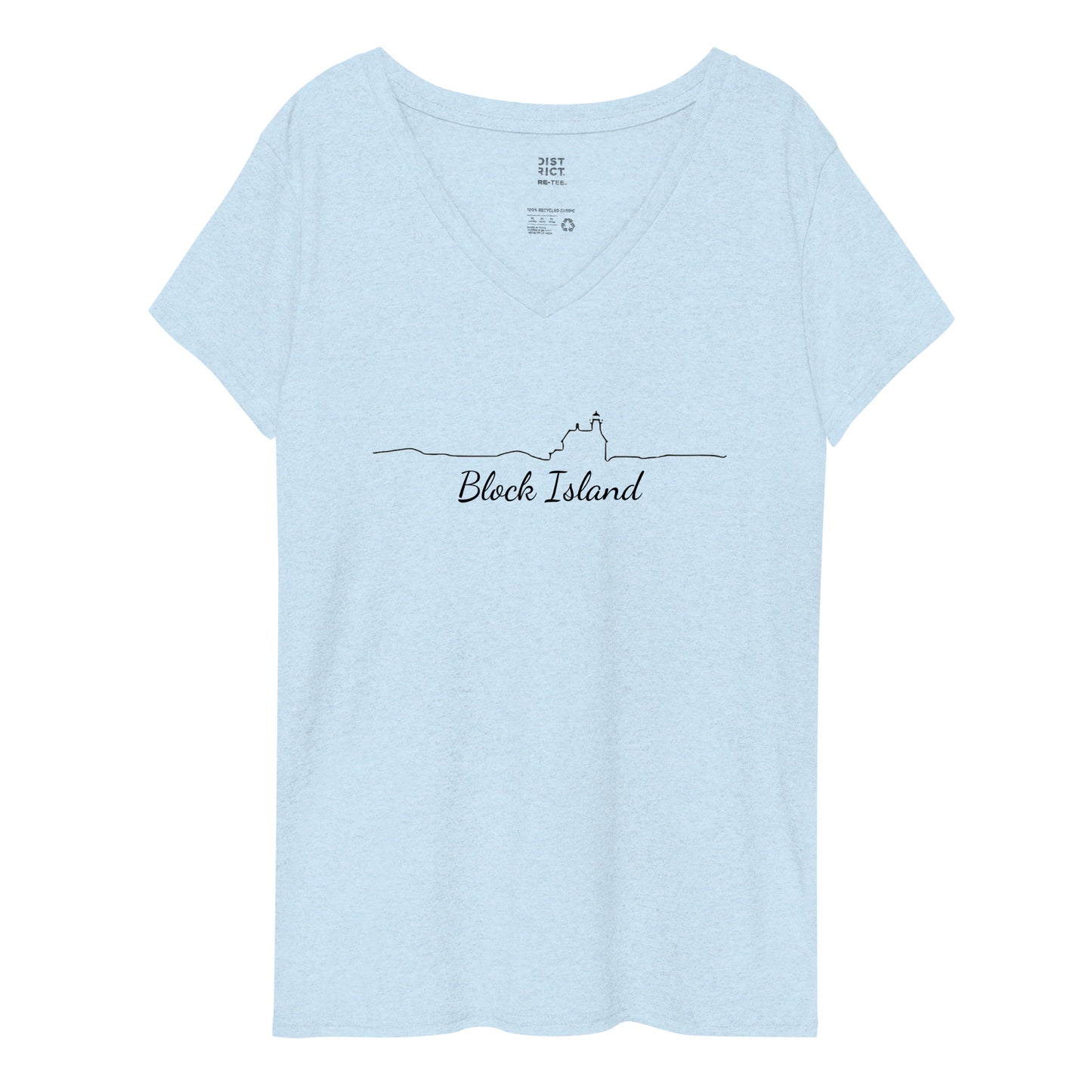 Block Island Line Women’s Recycled V-Neck T-Shirt