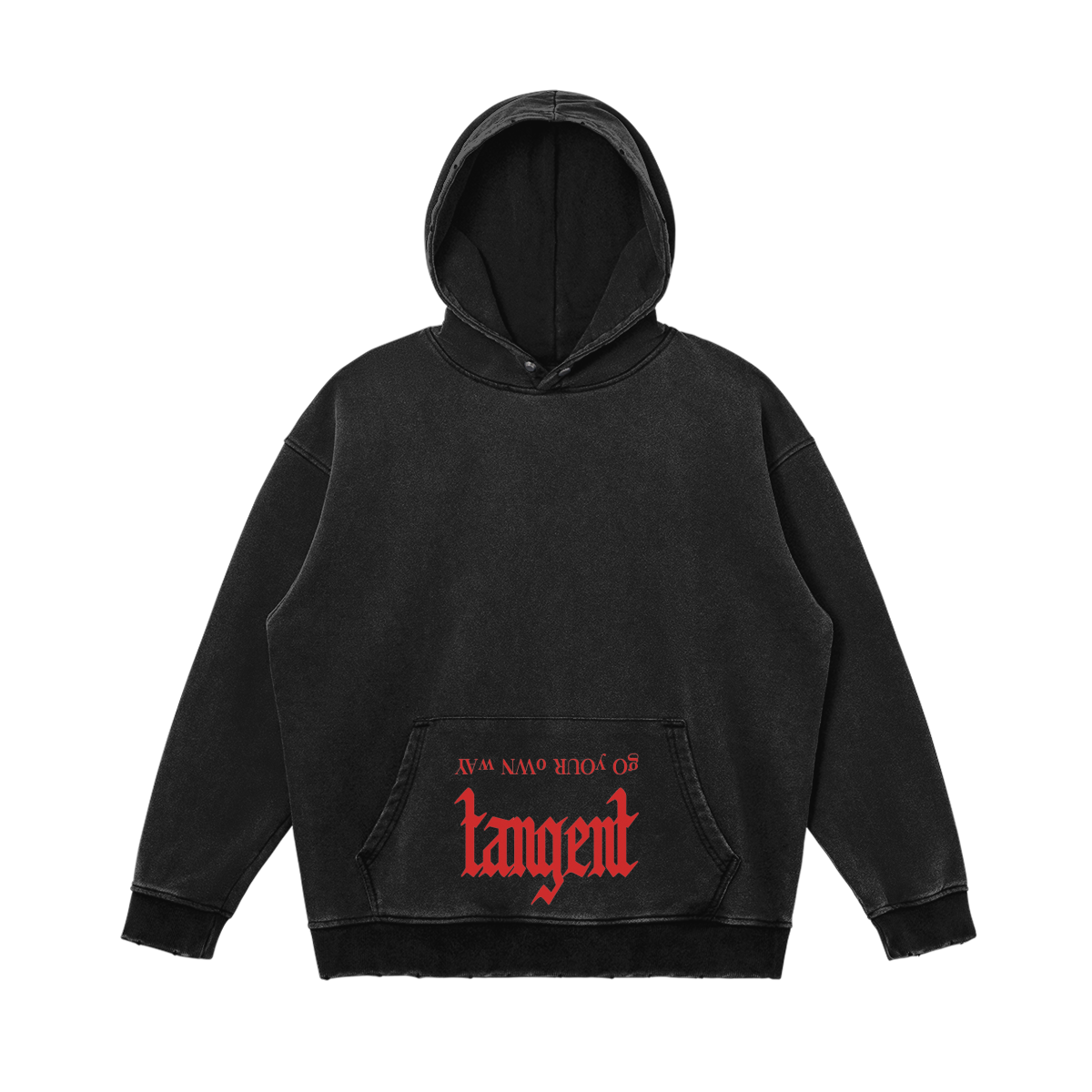 Tangent Guitarist Unisex Snow Wash Snap Collar Hoodie